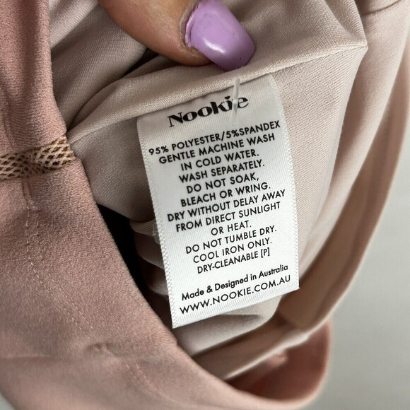 NEW Nookie size XS Pink Chicago bustier midi bodycon dress with boning party - Picture 9 of 9